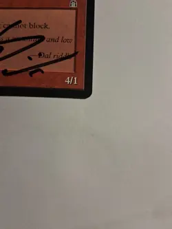 Craven Giant NM Stronghold Magic the Gathering MTG Autograph - Image 4