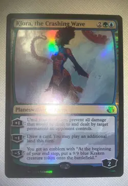 MTG Kiora, the Crashing Wave Duel Decks: Elspeth vs Kiora 034/067 Foil Mythic - Image 1