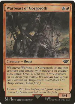 Warbeast of Gorgoroth 152 Common MTG Lord of the Rings Middle Earth NM/MT - Image 1