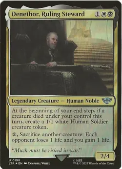 Denethor Ruling Steward 198 Uncommon MTG Lord of the Rings Middle Earth NM/M - Image 1