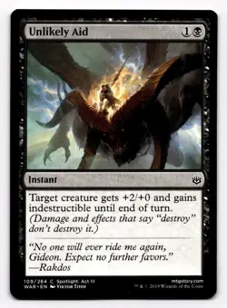MTG Magic the Gathering Unlikely Aid (109/264) War of the Spark - Image 1