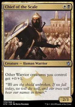 *FOIL* CHIEF OF THE SCALE Khans of Tarkir mtg Gold NM - *FOIL* - Image 1