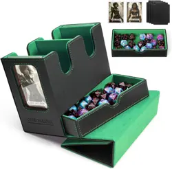 Mtg deck box for Commander Deck Box with Dice Tray Fits 230 Cards, 4 in 1 for... - Image 1