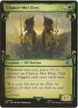 Chance-Met Elves 0608 Common MTG Lord of the Rings Middle Earth NM/MT - Image 1