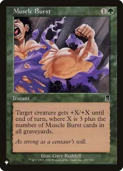 Muscle Burst x4 4x Mystery Booster 2 NM MTG - Image 1