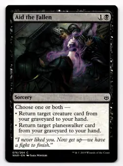MTG Magic the Gathering Aid the Fallen (76/264) War of the Spark - Image 1