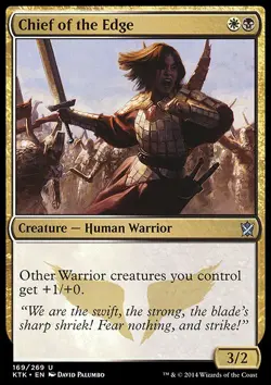 *FOIL* CHIEF OF THE EDGE Khans of Tarkir mtg Gold NM - *FOIL* - Image 1