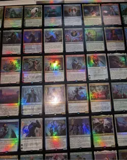 MTG War of the Spark Uncut Foil Sheet Apology Sheet Still in Shipping Tube - Image 2
