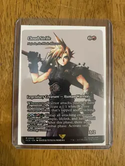 1x Cloud Strife (Najeela, the Blade-Blossom) SHOWCASE - MTG Final Fantasy M/NM - Image 1