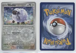 Wooloo Reverse Foil Pokemon SV07: Stellar Crown #124 0o28 - Image 3