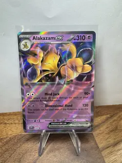 Alakazam ex (Error No Star Pattern) Pokemon BLACK STAR Promo #050 Holo - Image 1