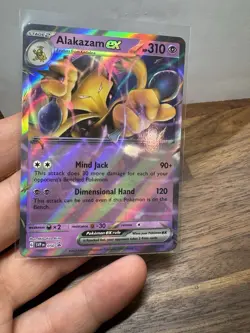 Alakazam ex (Error No Star Pattern) Pokemon BLACK STAR Promo #050 Holo - Image 2