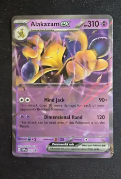 Alakazam ex (Error No Star Pattern) Pokemon BLACK STAR Promo #050 Holo - Image 1