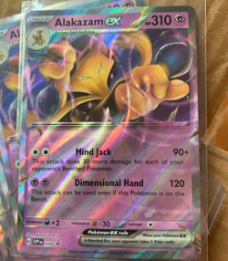 Alakazam ex (Error No Star Pattern) Pokemon BLACK STAR Promo #050 Holo - Image 2