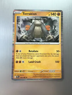 Terrakion 054/086 Pokemon TCG: Scarlet & Violet: White Flare - Holo Rare - Image 1