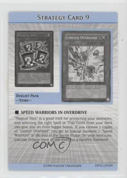 Strategy Card 9 Unlimited YuGiOh Yusei Fudo 3 Duelist Pack #DP10-EN09 17k7 - Image 1