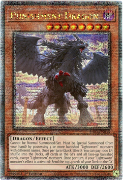 YuGiOh! Punishment Dragon RA03-EN015 Quarter Century Secret Rare 1st Edition NM - Image 1