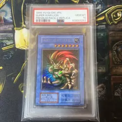 YuGiOh PSA10 Super War Lion Vintage Ritual Monster Collector Card - Image 1