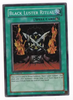 Yugioh Black Luster Ritual SYE-025 Starter Deck: Yugi Evolution 1st Edition (NM) - Image 1