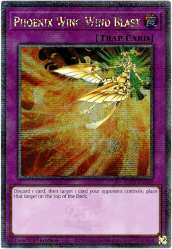 YuGiOh! Phoenix Wing Wind Blast RA03-EN149 Quarter Century Secret Rare 1st Editi - Image 1