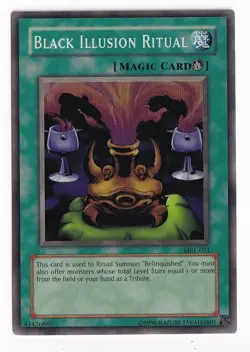Yugioh! TCG Black Illusion Ritual MRL-051 Super Rare Unlimited - NM - Image 1
