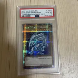 YuGiOh PSA10 Blue Eyes White Dragon English Version Iconic Collector Card - Image 1