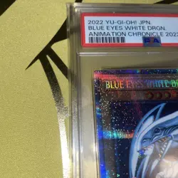 YuGiOh PSA10 Blue Eyes White Dragon English Version Iconic Collector Card - Image 3