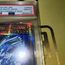 YuGiOh PSA10 Blue Eyes White Dragon English Version Iconic Collector Card - Image 4
