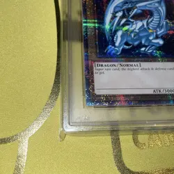 YuGiOh PSA10 Blue Eyes White Dragon English Version Iconic Collector Card - Image 5
