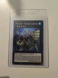 ETCO-EN044 Valiant Shark Lancer Super Rare 1st Edition NM Yugioh Card - Image 1