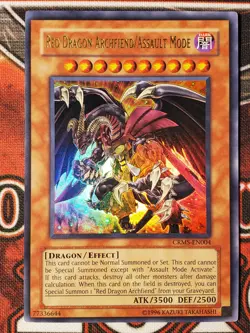 Yugioh Red Dragon Archfiend/Assault Mode CRMS-EN004 Ultra Rare NM - Image 1