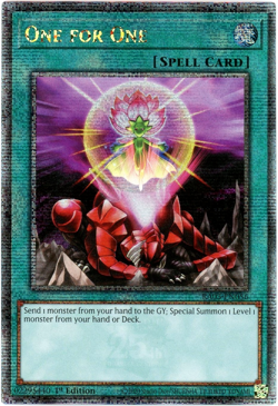 YuGiOh! One for One RA03-EN056 Quarter Century Secret Rare 1st Edition NM/M - Image 1