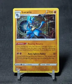 Lucario Rare Holo Fighting Type Brilliant Stars Pokemon TCG Card 079/172 - Image 1