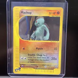 Pokemon Card - Machop Expedition 117/165 Common Reverse Holo - Image 1