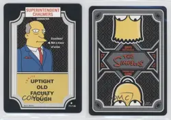 2003 The Simpsons: Trading Card Game Superintendent Chalmers #77 0f8 - Image 3