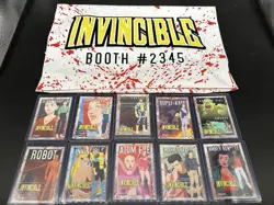 SDCC 2025 Invincible INVINCIBLE Blood Splatter Promo Card Of 100 SDCC EXCLUSIVE - Image 1