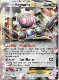 Magearna EX - XY175 - Pokemon XY Black Star Promo Ultra Rare Holo Card - Image 1