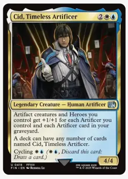 0418 Cid, Timeless Artificer NM Final Fantasy FIN MTG Card FFIV Human Creature - Image 1