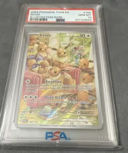 Eevee 188/167 Sv06: Twilight Masquerade Holo PSA 10 Pokemon Card - Image 1