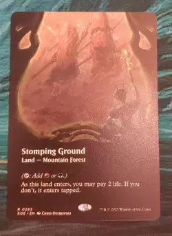 *IN HAND* x1 Stomping Ground *Borderless Rare* Magic MTG Edge of Eternities - Image 1