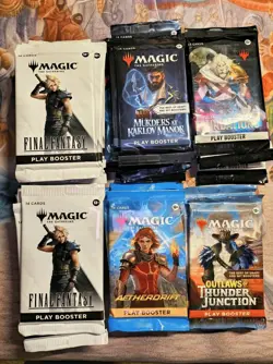 MTG Sealed Booster Packs Final Fantasy FIN FDN MKM DFT OTJ New Sealed - Image 1