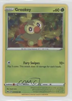 Grookey (Collector's Chest Cosmos Holo) Holo Pokemon Sword & Shield #010 wq8 - Image 1