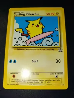 Pokemon Surfing Pikachu 28 Black Star Promo Italiano - Image 1