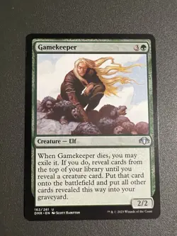 MTG - Gamekeeper - Dominaria Remastered - #162 - NM - Green - Regular - Image 1