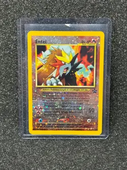 Pokemon TCG 2000 Entei #34 Black Star Promo Reverse Holo - Image 1