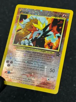 Pokemon TCG 2000 Entei #34 Black Star Promo Reverse Holo - Image 3