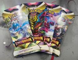 Pokemon Lost Origin Sleeved Booster Pack Art Set - 4 Packs NEW SEALED - Image 1