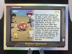 Topps Pokemon EP 16 Pokemon Shipwreck TV Animation Edition 1. Serie 1999 Pikachu - Image 2