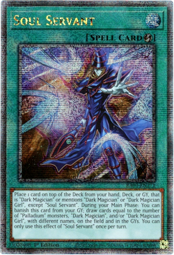 YuGiOh! Soul Servant RA03-EN271 - Quarter Century Secret Rare 1st Edition NM/M - Image 1