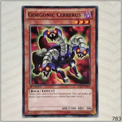 Gorgonic Cerberus - LVAL-EN014 - Common 1st Edition Yugioh - Image 1